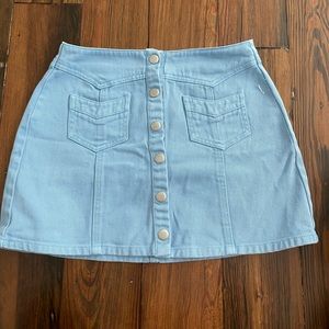 Blue Kendall and Kylie Mini Skirt